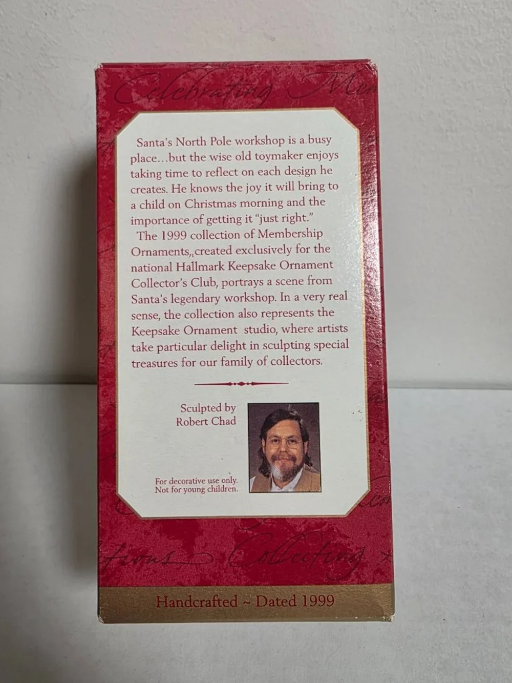 The Toymaker's Gift - 1999 Hallmark Keepsake Membership Ornament Vintage Santa